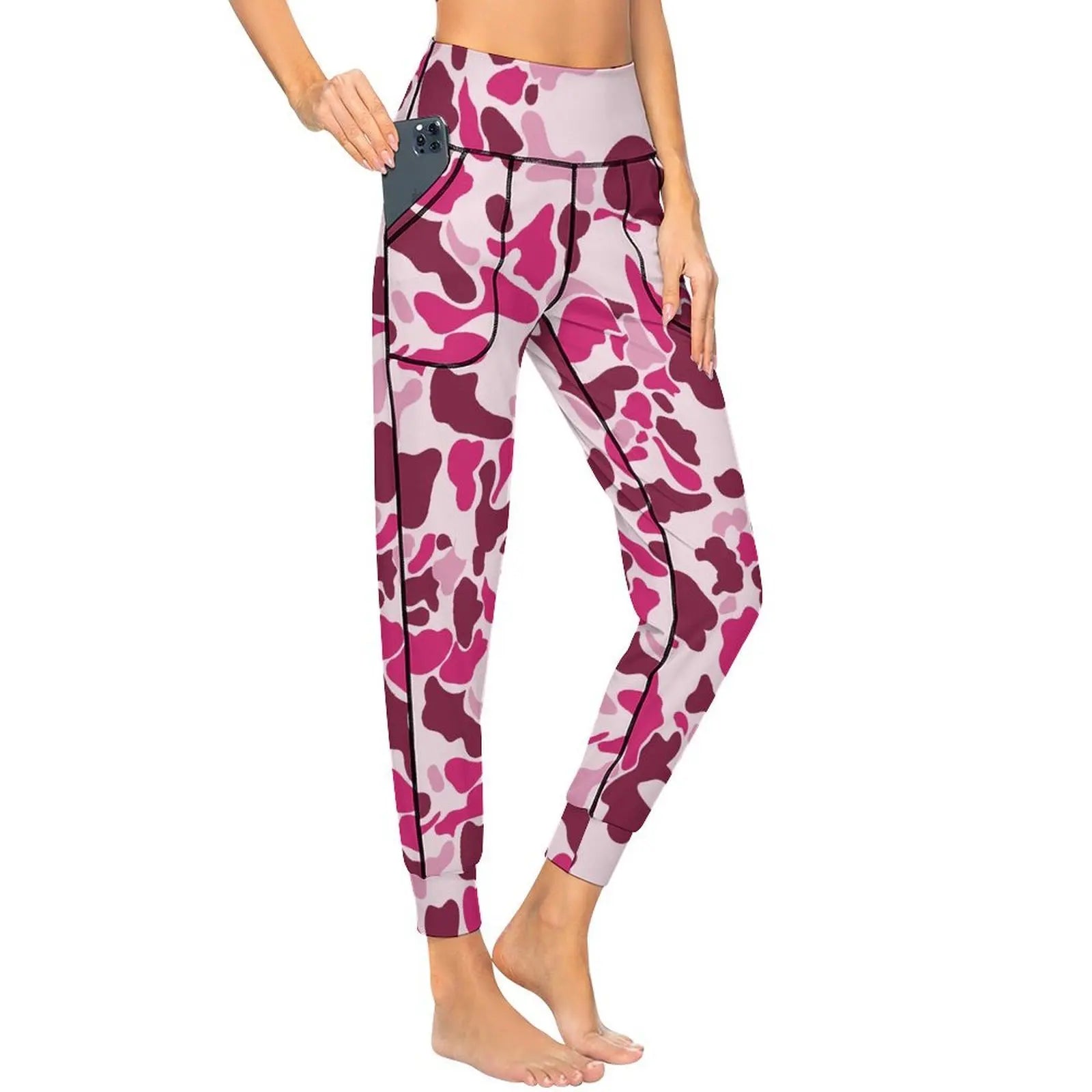 Snow Camo 2XL Personality Leg Pants Yoga jogging pants Fashion Women Upscale Tight-fitting Leg Pants for Sport