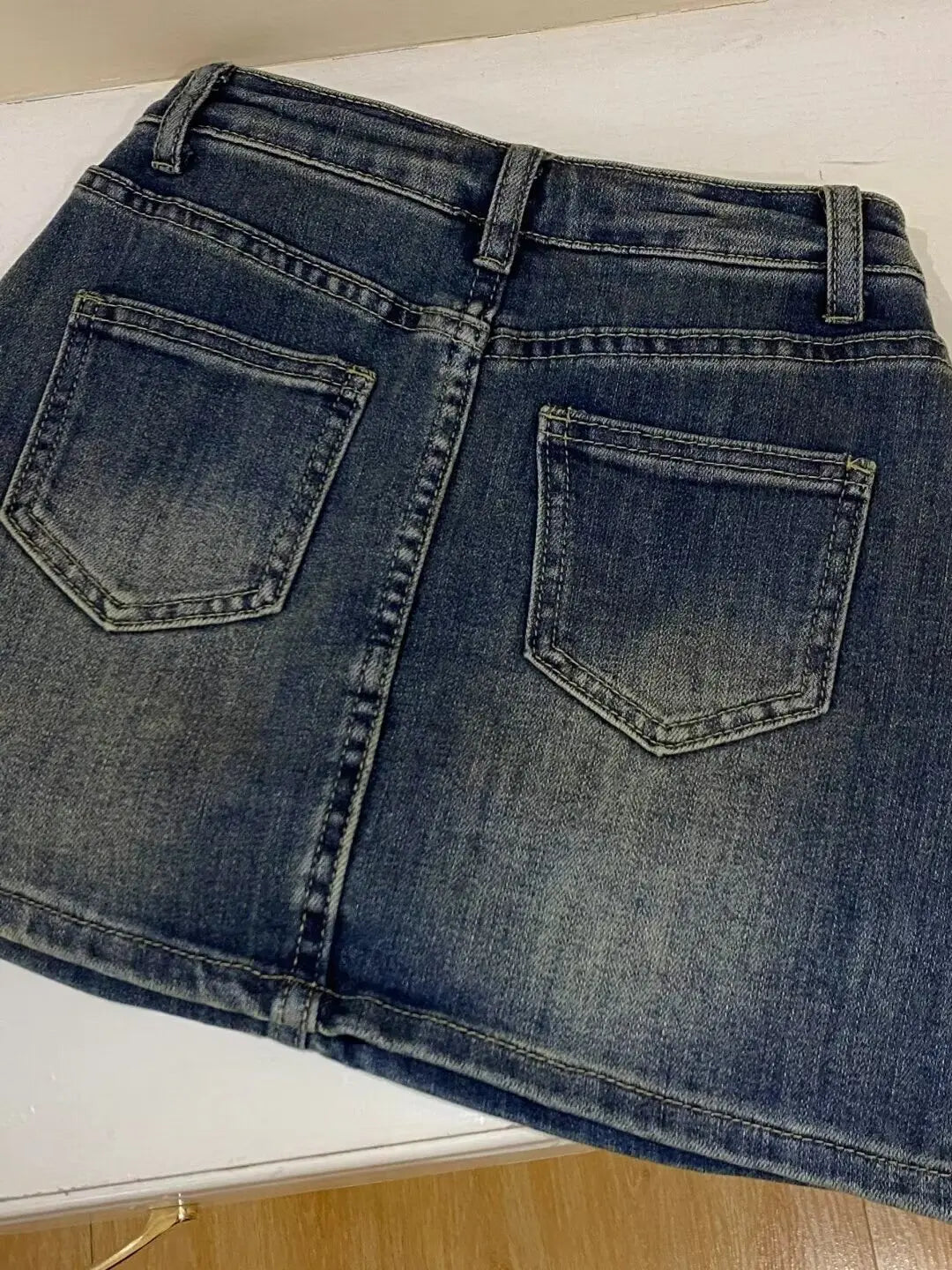 2026 New Spring Summer Denim Mini Skirt Women Retro High Waist Slim A-Line Package Hip Skirt Pants Hot Girl Trendy Streetwear