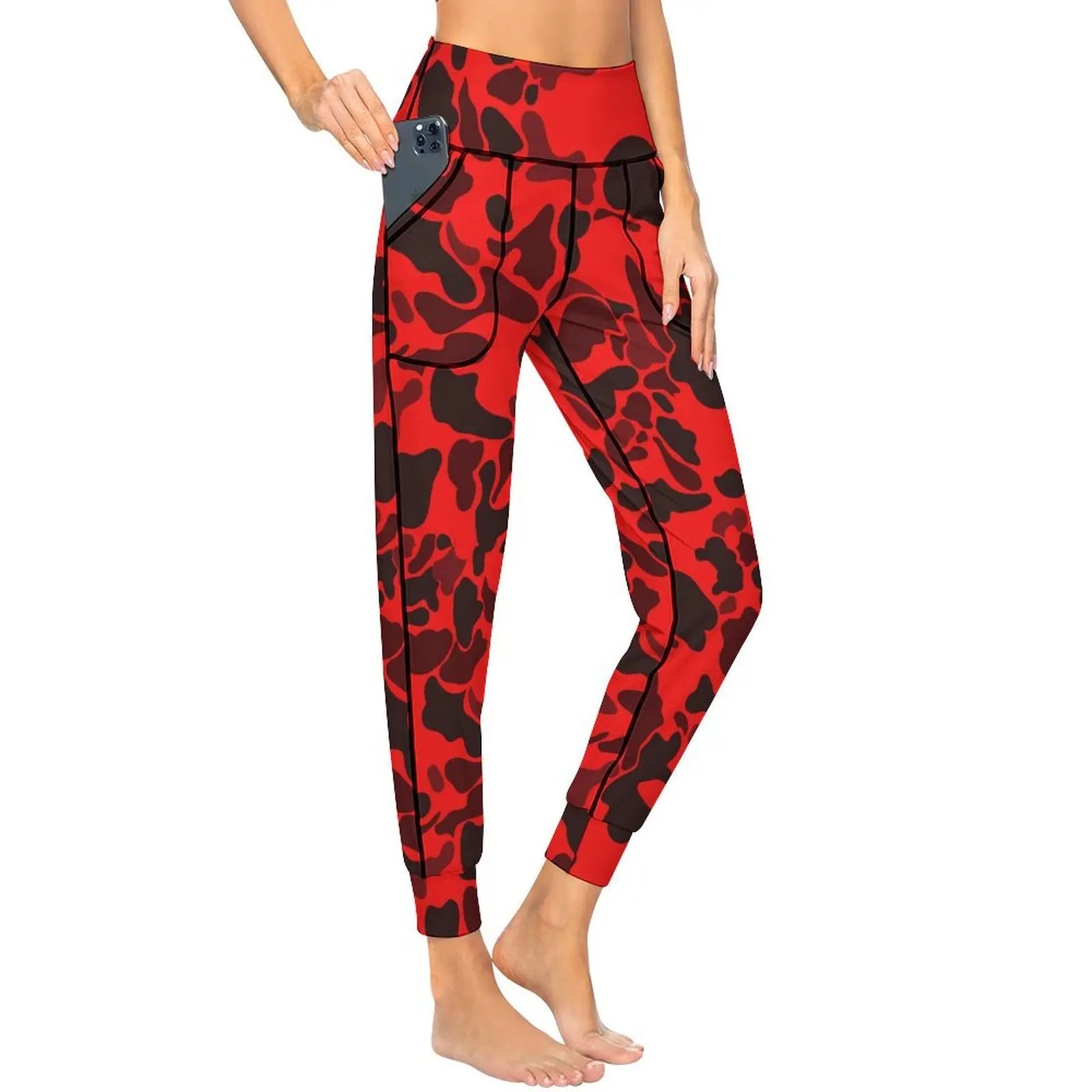 Snow Camo 2XL Personality Leg Pants Yoga jogging pants Fashion Women Upscale Tight-fitting Leg Pants for Sport