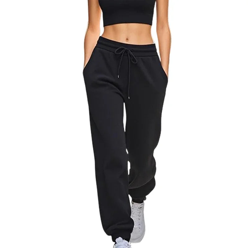New in Solid Color Womens Sweatpants Hot Sales Casual Sports Pants Home Fitness Jogger Trousers Quality Outdoors Street Pants
